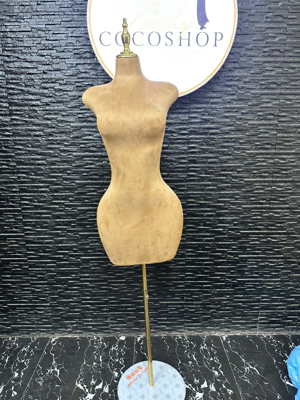 Mannequin de Couture Velours Marron