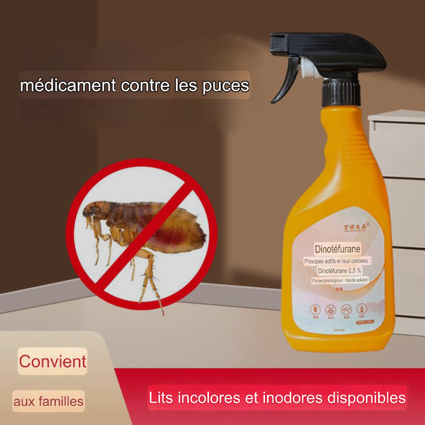 Spray Anti-Puces Invisible et Inodore pour la Maison